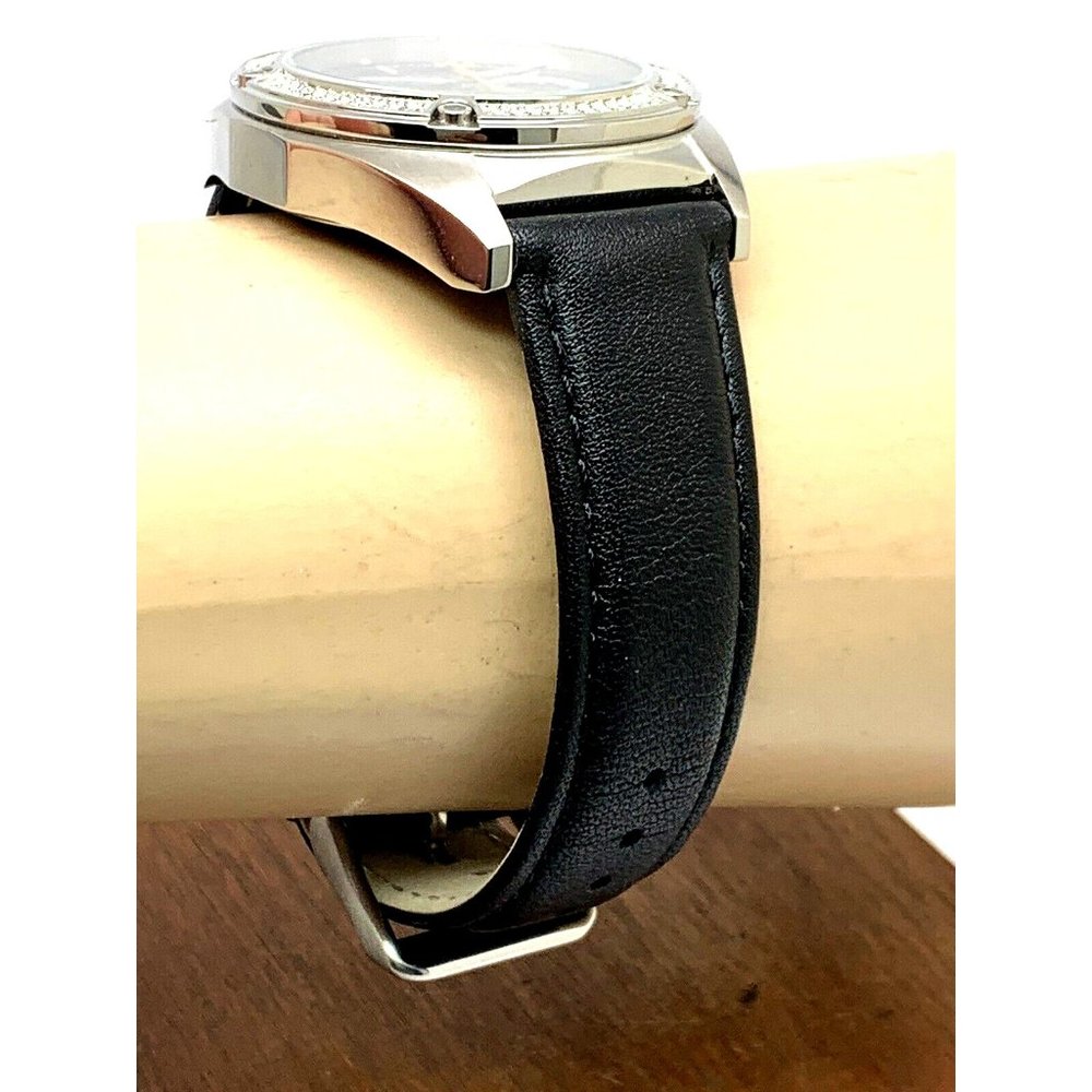 Bulova Silver and Black Women's Watch - Picture 12 of 14